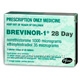 Brevinor 1 (Norethisterone (Norethindrone) and Ethinyloestradiol 1mg/35mcg) 84 Tablets/Pack