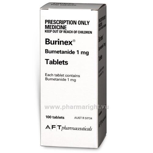 Burinex Bumetanide 1mg PharmaRight vu