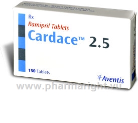Cardace 2.5mg 150 Tablets/Pack