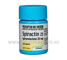 Spiractin 25 (Spironolactone) 100 Tablets/Pack