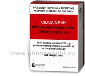 Cilicaine VK 250mg (Penicillin) 50 Capsules/Pack