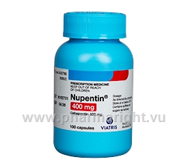 Nupentin 400 (Gabapentin) 100 Capsules/Pack
