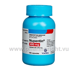 Nupentin 400 (Gabapentin) 100 Capsules/Pack