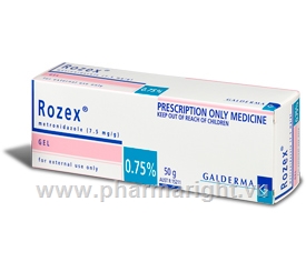 Rozex Gel 0.75% (Metronidazole) 50gm/Tube