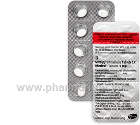 Medrol 4mg (Methylprednisolone) 10 Tablets/Strip