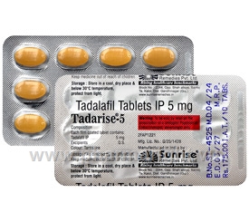 Tadarise-5 (Tadalafil) 5mg 10 Tablets/Strip