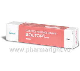 Soltop Cream (Clobetasol 0.05%) 30g/Tube