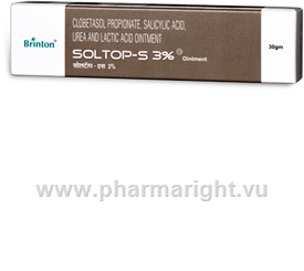 Soltop-S 3% Ointment (Clobetasol & Salicylic Acid) 30g/Pack