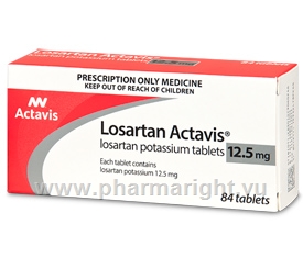 Losartan Actavis 12.5mg 84 Tablets/Pack