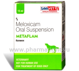 Metaflam Oral Suspension (Meloxicam) 1.5mg/ml 15ml/Pack