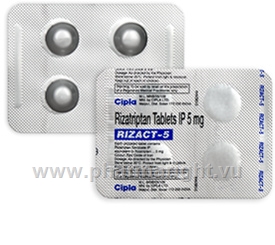 Rizact 5mg (Rizatriptan)  4 Tablets/Strip