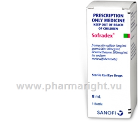 Sofradex Sterile Ear/Eye Drops 8ml/Pack