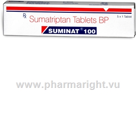 Suminat (Sumatriptan) 100mg 5 Tablets/Pack