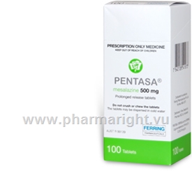 Pentasa 500mg 100 Tablets/Pack