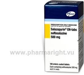 Salazopyrin-EN 500mg 100 Tablets/Pack