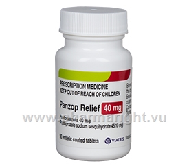 Panzop Relief 40mg 90 Tablets/Pack (Pantoprazole 40mg 40) Tablets