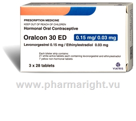 Oralcon 30 ED (0.15mg levonorgestrel and 0.03mg ethinylestradiol ) Tablets