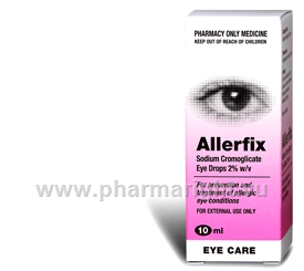 Allerfix Eye Drops 2% (Sodium Cromoglycate) 10ml/Pack