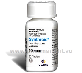Synthroid Viatris (Levothyroxine 50mcg) Tablets