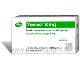 Toviaz (Fesoterodine fumarate 8mg) 30 Tablets/Pack