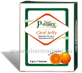 Super P-force Oral jelly 5gm (Sildenafil & Dapoxetine 100mg/60mg) 7 Sachet/Pack
