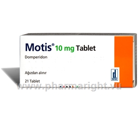 Motis (Domperidone 10mg) 21 Tablets/ Pack (Turkish)