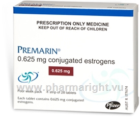 Premarin (Conjugated Estrogens) 0.625mg 28 Tablets/Pack