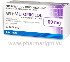 APO-Metoprolol 100mg 60 Tablets/Pack