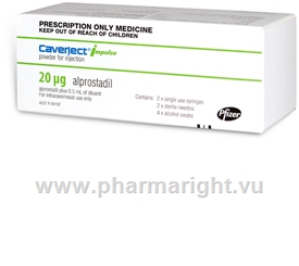 Caverject 20mcg (alprostadil) 2 Injections/Pack