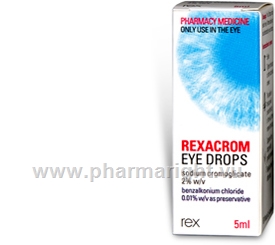 Rexacrom Eye Drops 2% (Sodium Cromoglycate) 5ml/Pack