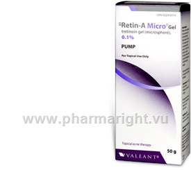 Retin-A 0.1% Micro Gel (Tretinoin) 50g Pump Pack