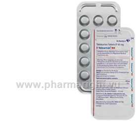 Telsartan-80 (Telmisartan IP 80mg) 14 Tablets/Strip