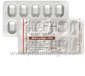 Atorlip-40 (Atorvastatin 40mg) 10 Tablets/Strip