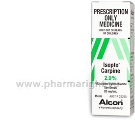 Isopto Carpine (Pilocarpine Hydrochloride 2%) Eye Drops 15ml/Pack