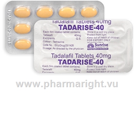 Tadarise (Tadalafil 40mg) 10 Tablets/Strip