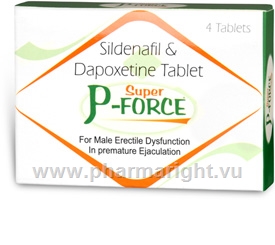 Super P-Force (Sildenafil & Dapoxetine 100mg/60mg) 4 Tablets/Pack