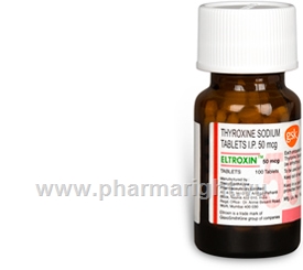 Eltroxin (Thyroxine Sodium 50mcg) 100 Tablets/Bottle