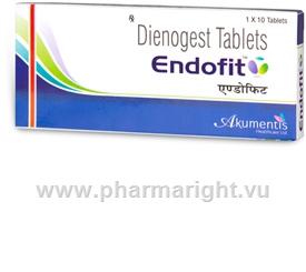 Endofit (Dienogest 2mg) 10 Tablets/Pack