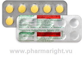 Trazalon (Trazodone 50mg) 10 Tablets/Strip