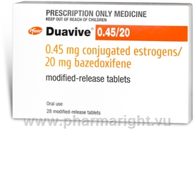 Duavive (Conjugated Estrogens/Bazedoxifene 0.45mg/20mg) 28 Tablets/Pack