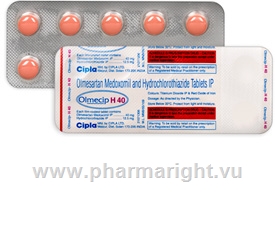 Olmecip H (Olmesartan and hydrochlorothiazide 40mg/12.5mg) 10 Tablets/Strip