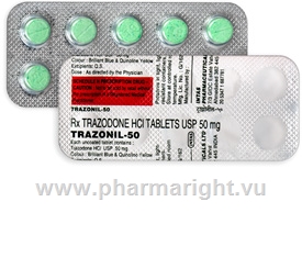 Trazonil-50 (Trazodone 50mg) 10 Tablets/Strip