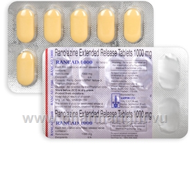 Rancad (Ranolazine 1000mg) Extended Release 10 Tablets/Strip