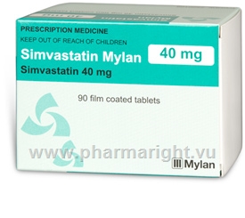 Simvastatin 40mg 90 Tablets/Pack