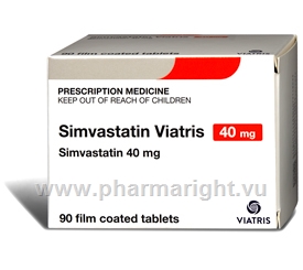 Simvastatin 40mg 90 Tablets/Pack