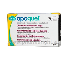 Apoquel (Oclacitinib 3.6mg) 20 Tablets/Pack