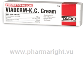 Viaderm KC (Triamcinolone/Nystatin/Neomycin/Gramicidin 1mg/g, 100,000iu/g, 2.5mg/g, 0.25mg/g) Cream 15g/Tube
