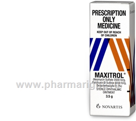 Maxitrol (Dexamethasone/Neomycin/Polymyxin B 1mg/g, 3500IU/g, 6000IU/g) Eye Ointment 3.5g/Tube