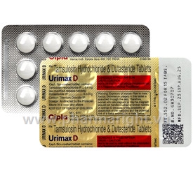 Urimax D (Tamsulosin HCl/Dutasteride 0.4mg/0.5mg) 15 Tablets/Strip