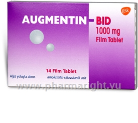 Augmentin (Amoxycillin/Clavulanic Acid 875mg/125mg) 14 Tablets/Pack (Turkish)